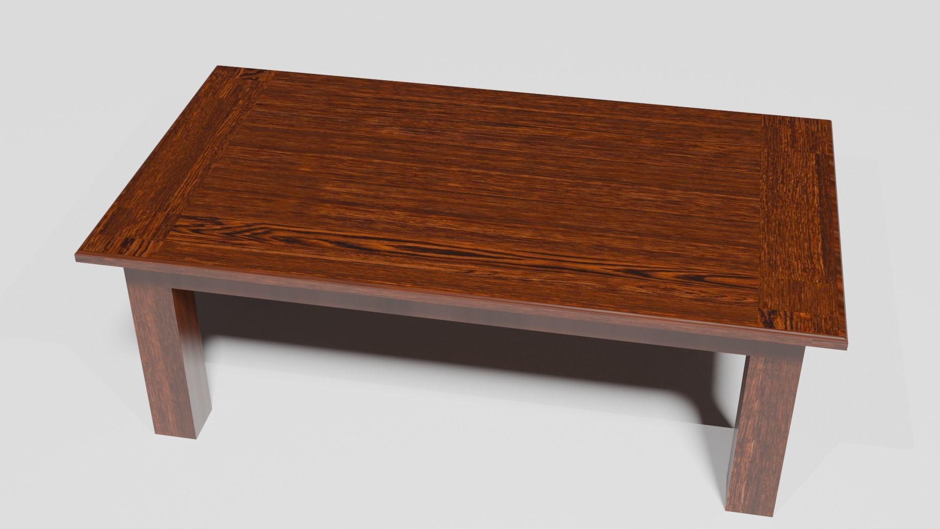 Old Style Table Low-poly 3D model_3