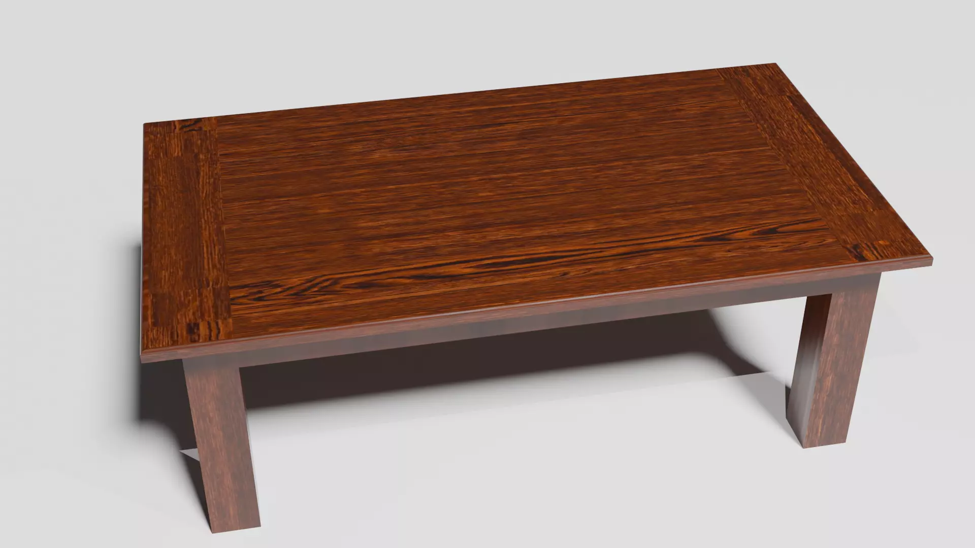 Old Style Table Low-poly 3D model_0