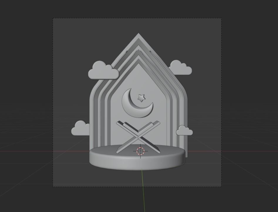 Islamic 3d Illustration  Icon Pack 3D model_7