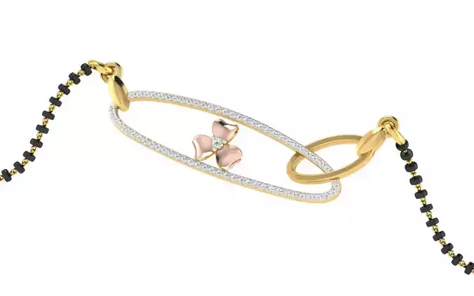 light weight yellow gold  diamond pendent -EZ T-37