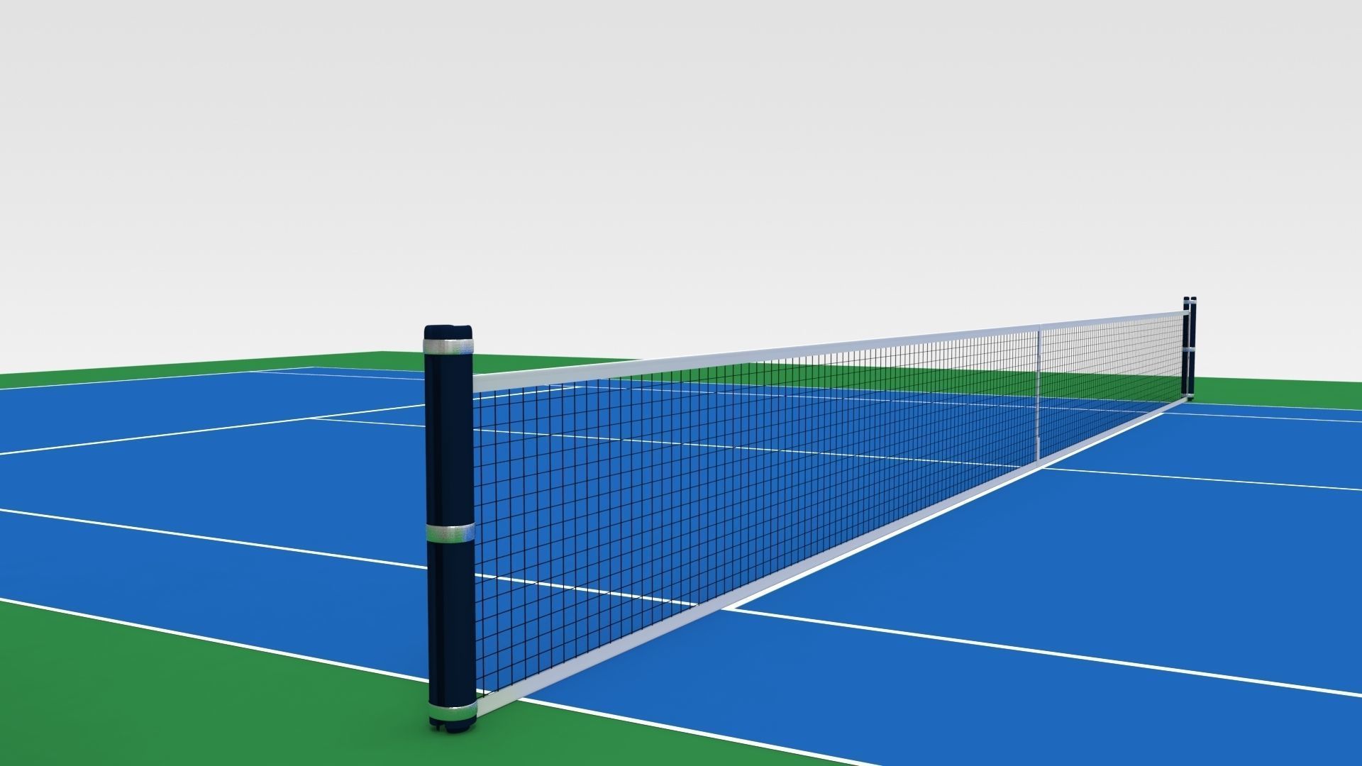 Tennis Court 3D model_5