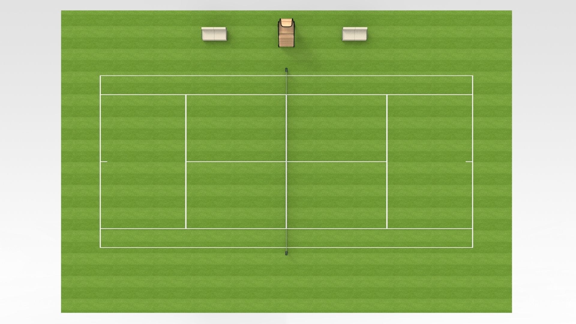 Tennis Court 3D model_3