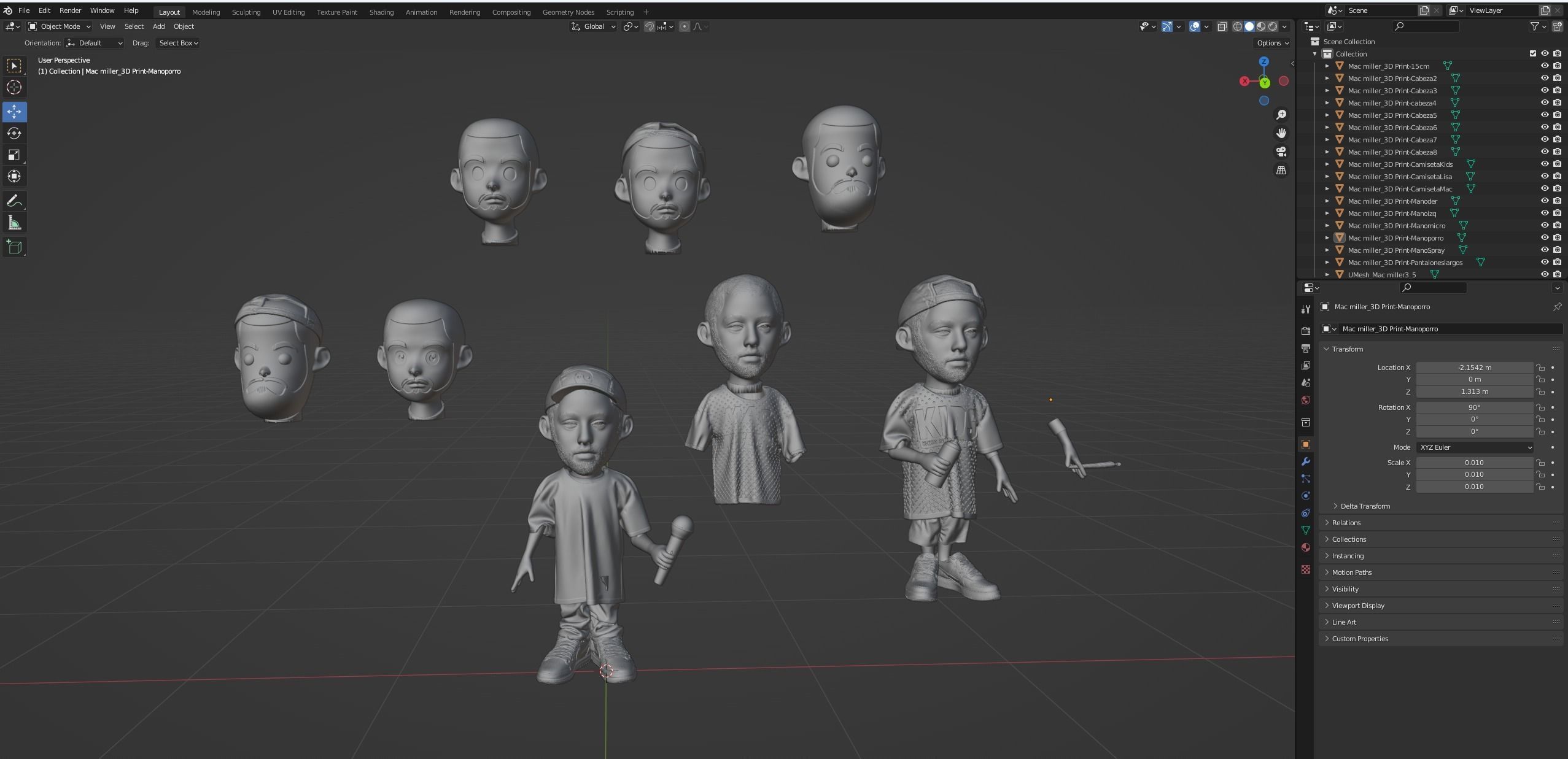 Mac Miller Kids Art toy 3D print model_2