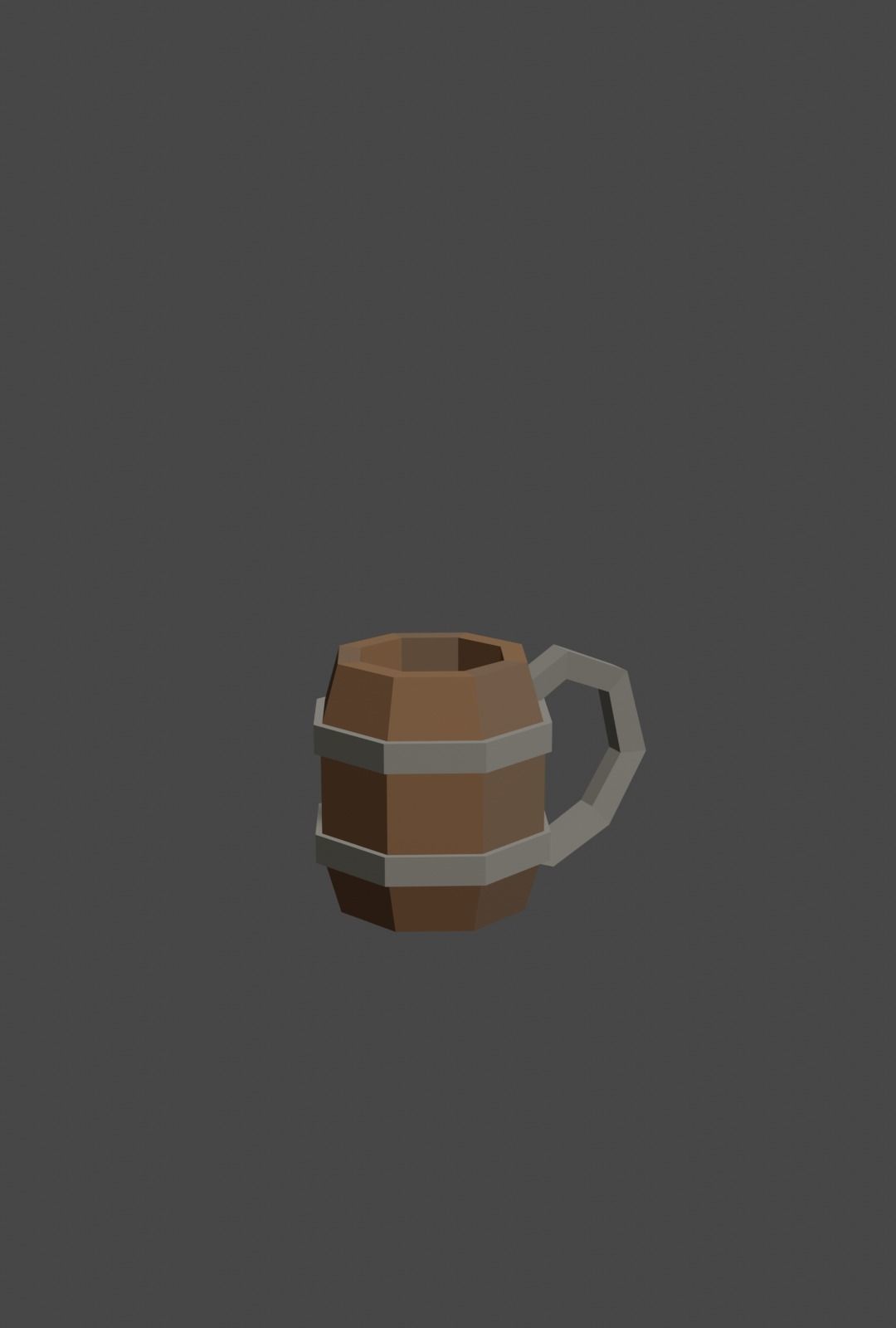 Tavern Mugs Set Low-Poly Low-poly 3D model_1