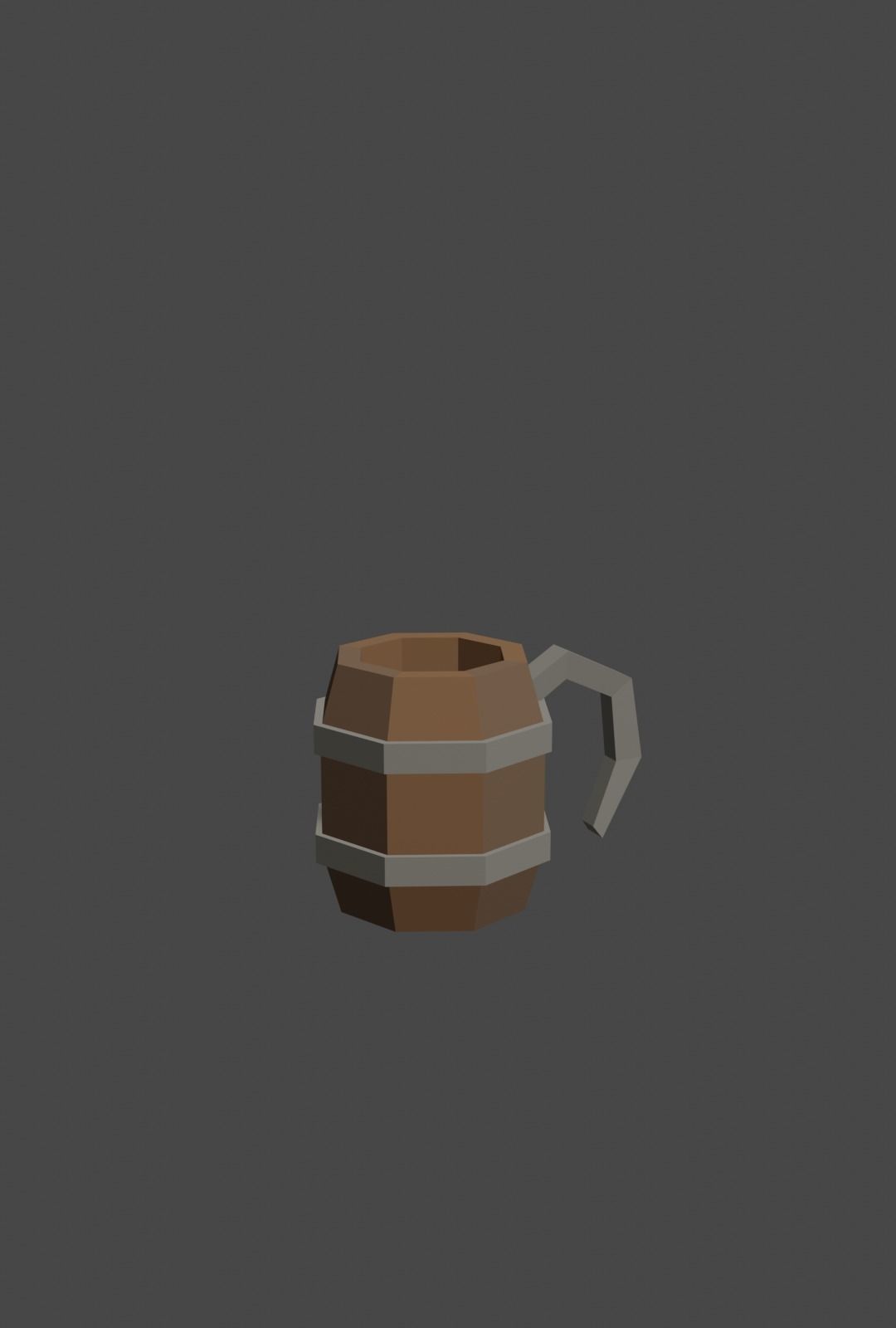 Tavern Mugs Set Low-Poly Low-poly 3D model_2