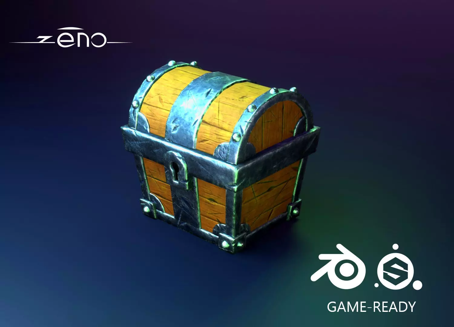 Chest - Low Poly Game Asset Low-poly 3D model_0