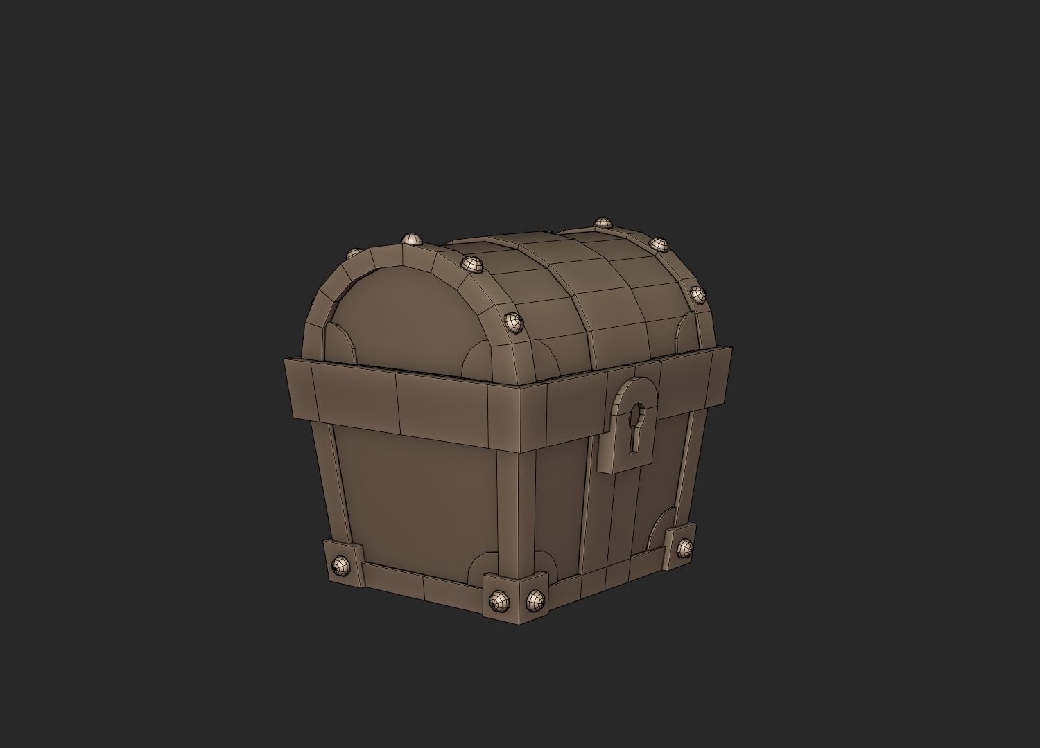 Chest - Low Poly Game Asset Low-poly 3D model_4
