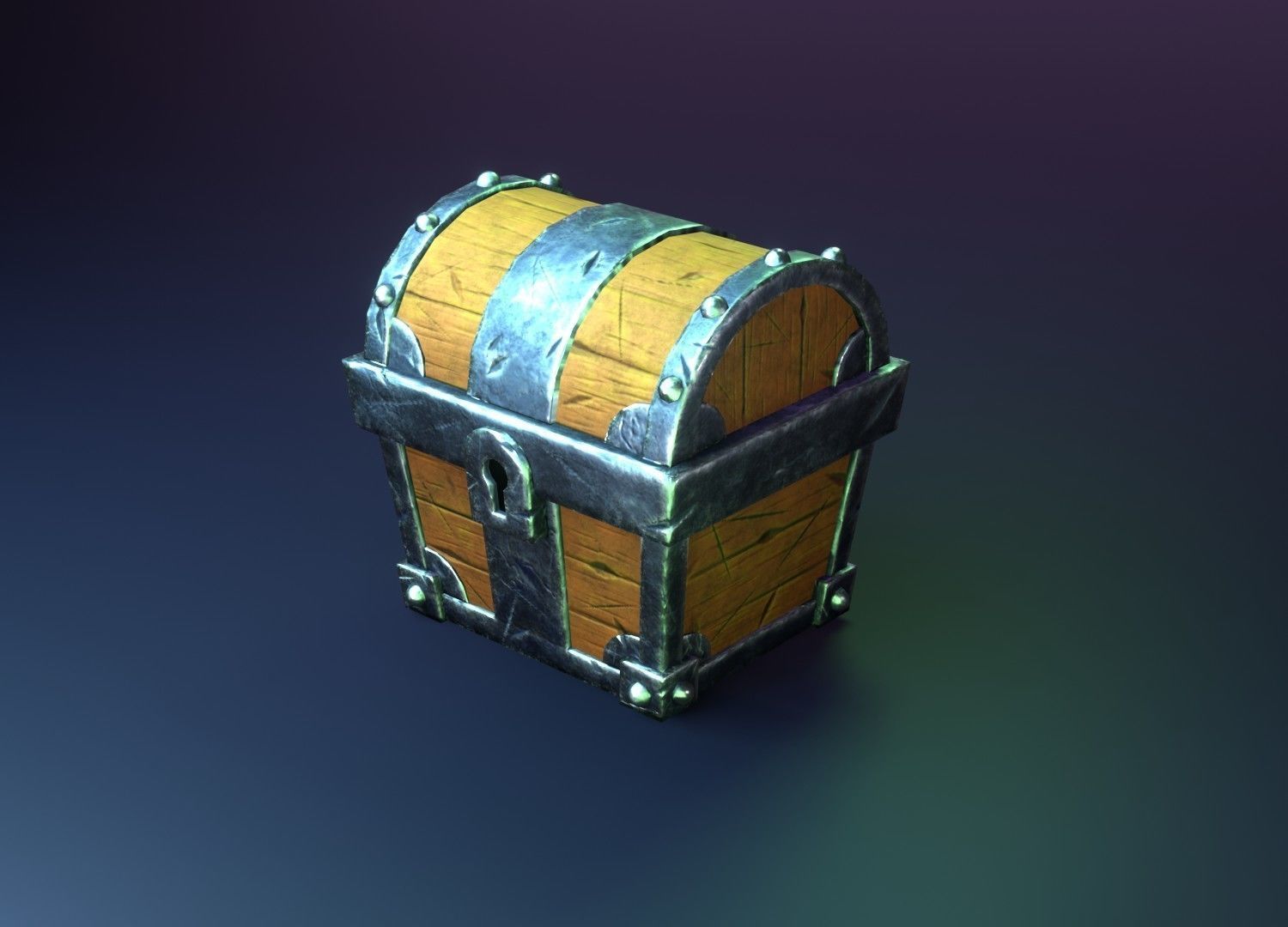 Chest - Low Poly Game Asset Low-poly 3D model_2