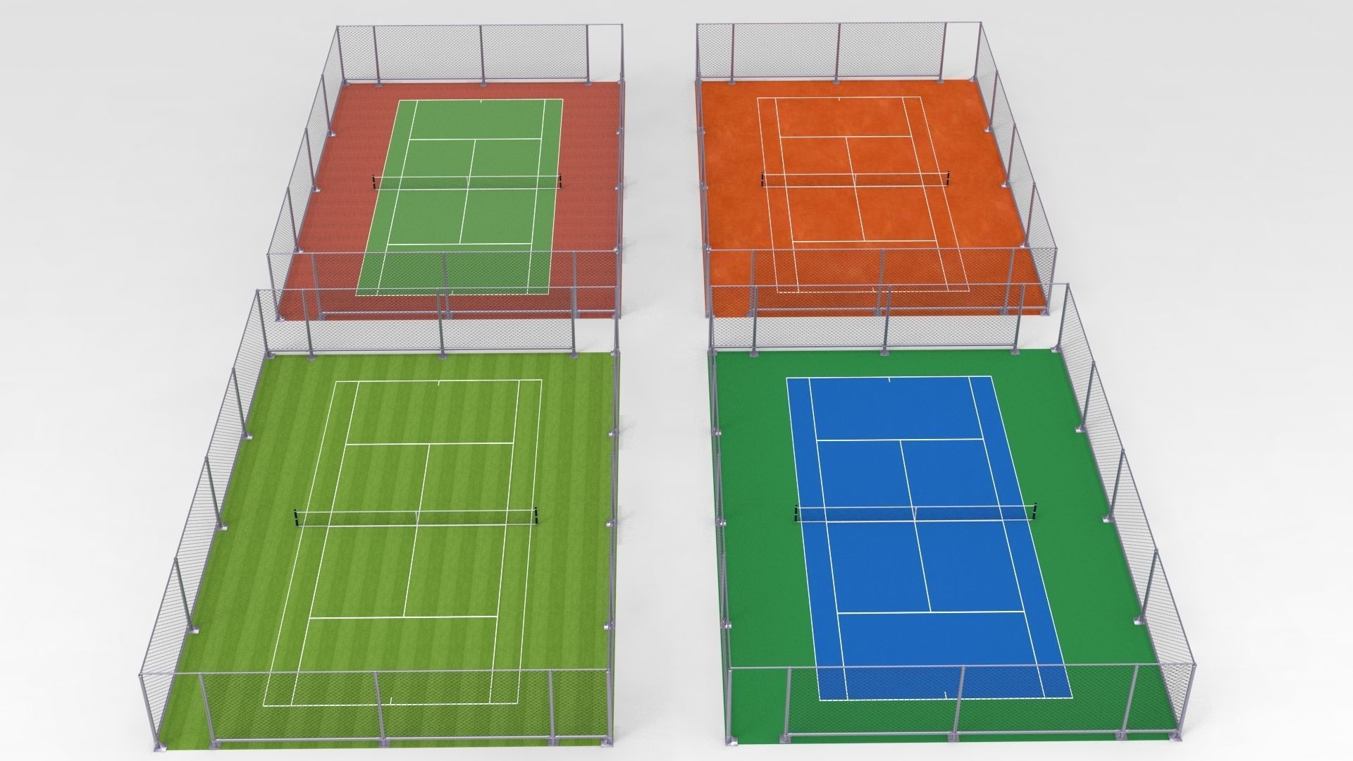 Tennis Court Collections 3D model_1