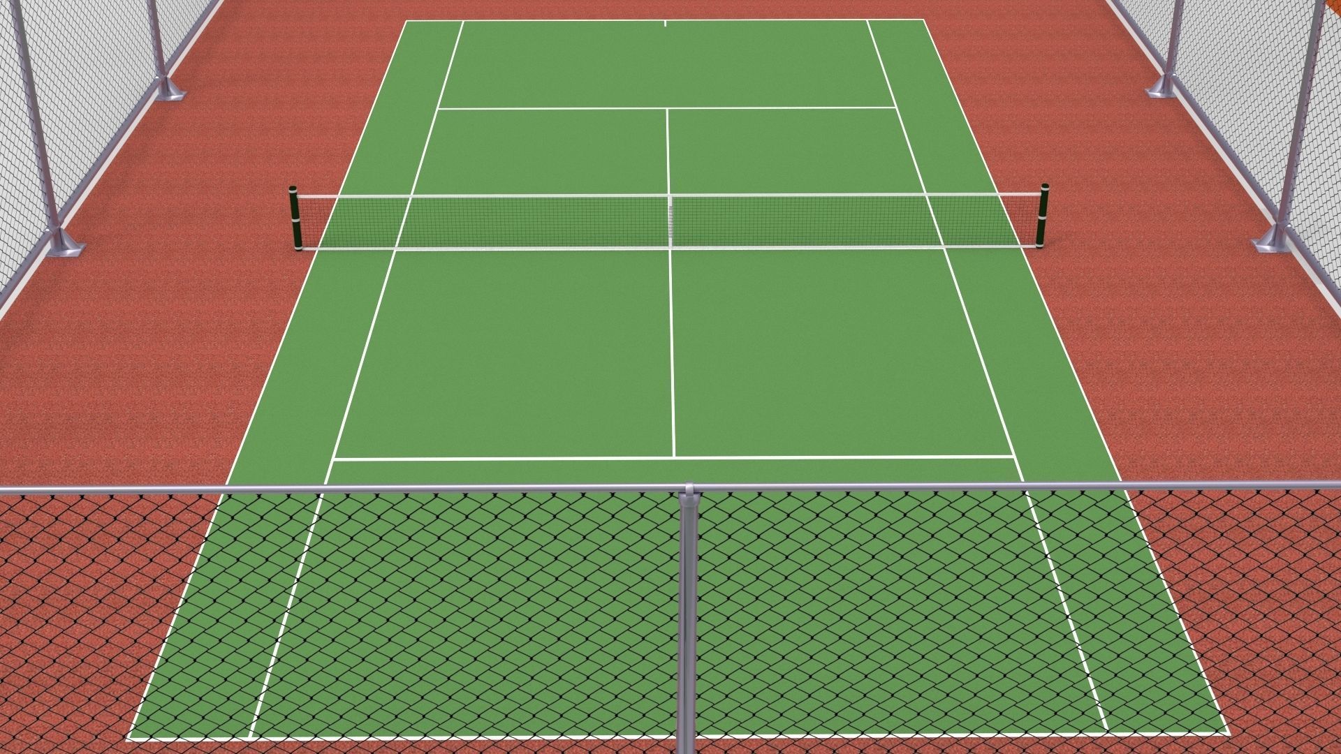 Tennis Court Collections 3D model_5