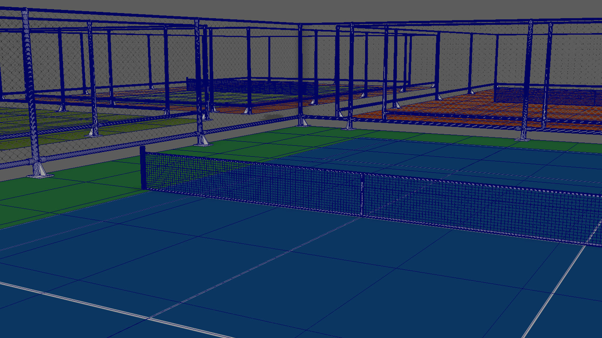 Tennis Court Collections 3D model_8
