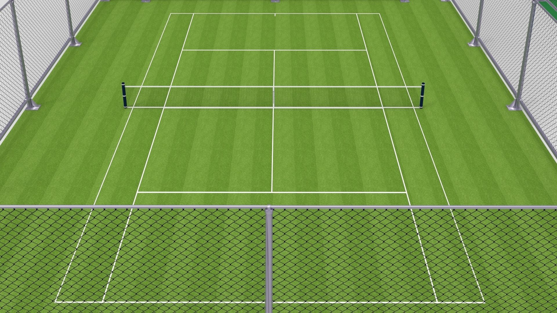 Tennis Court Collections 3D model_4