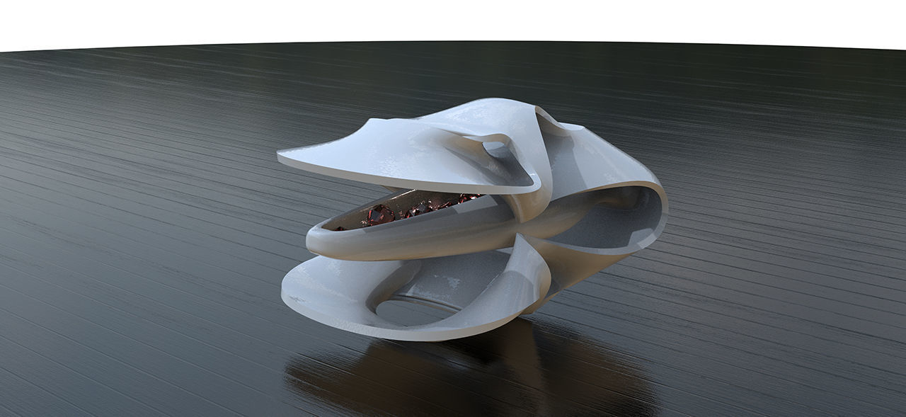 geometric modern art gm11 3D print model_7