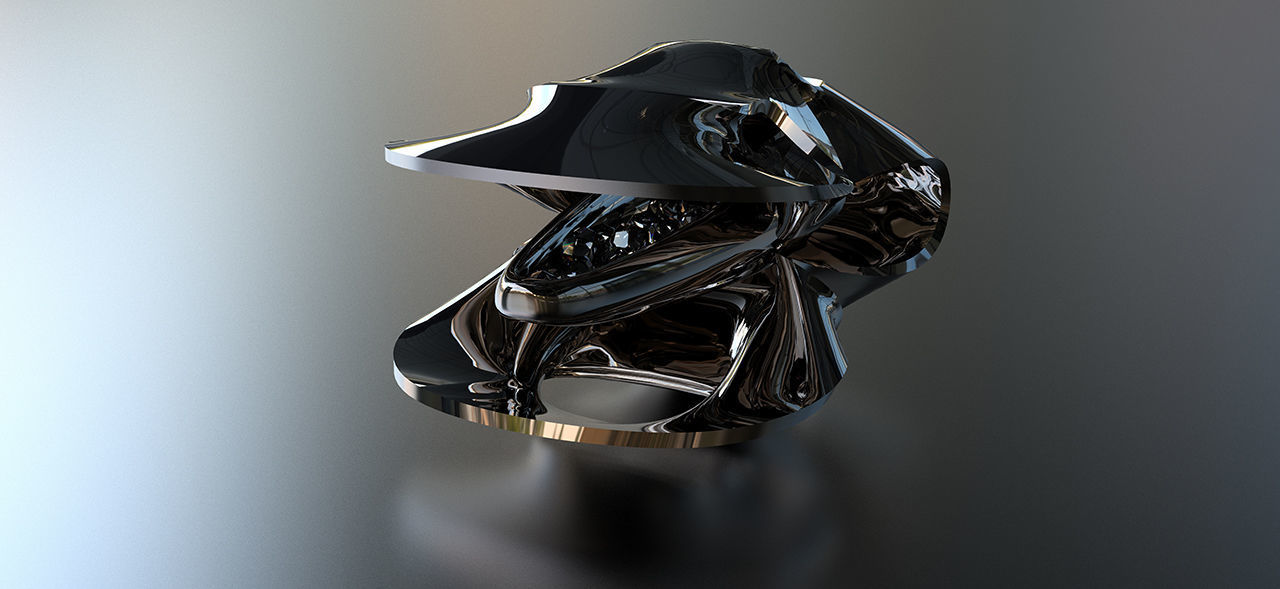 geometric modern art gm11 3D print model_3