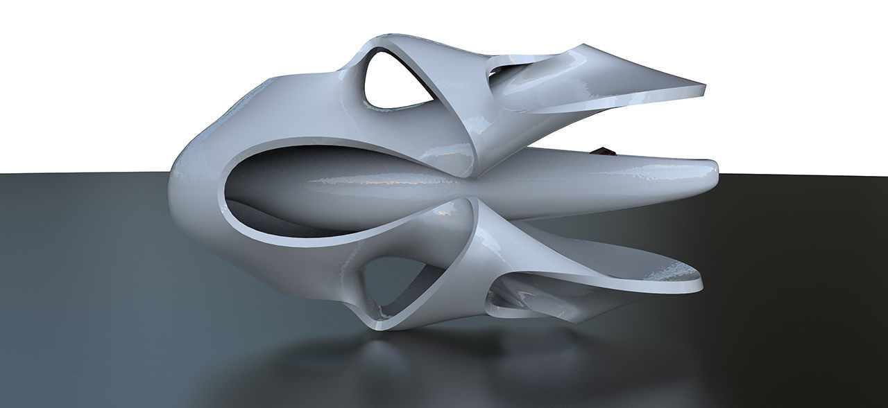 geometric modern art gm11 3D print model_8