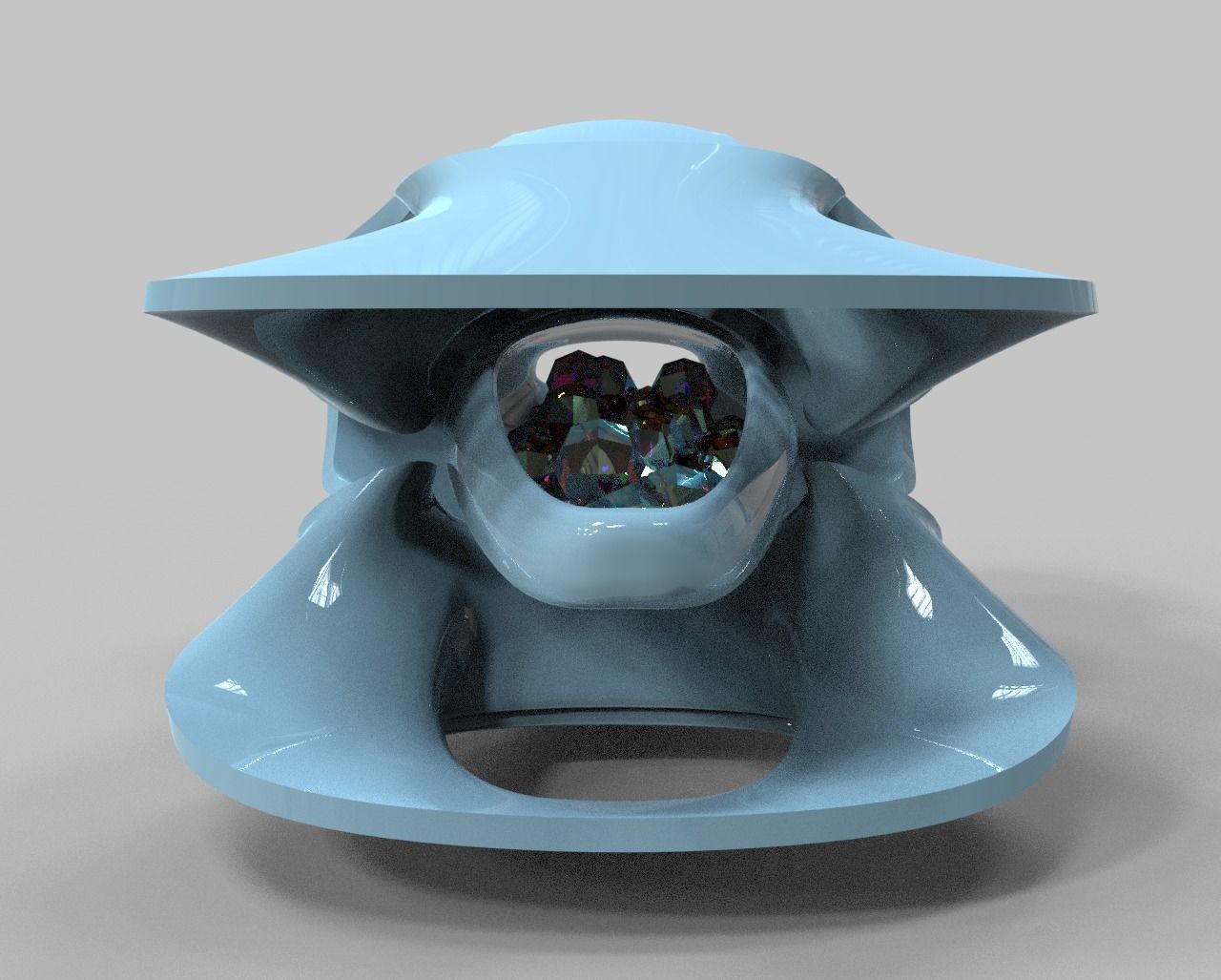 geometric modern art gm11 3D print model_2