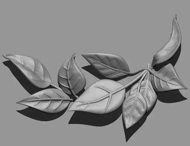 tree leaves 3D print model