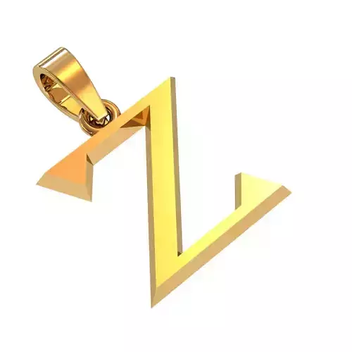 Z letter pandant