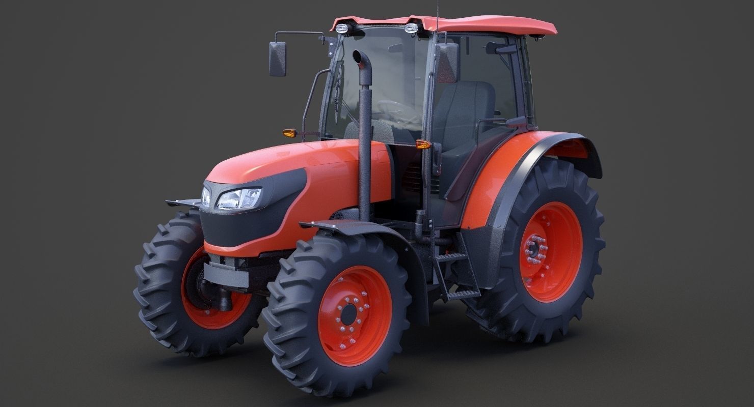 Generic Tractor 01 3D model_8