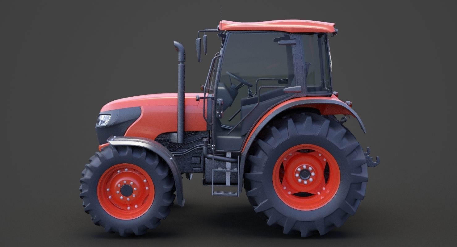 Generic Tractor 01 3D model_7