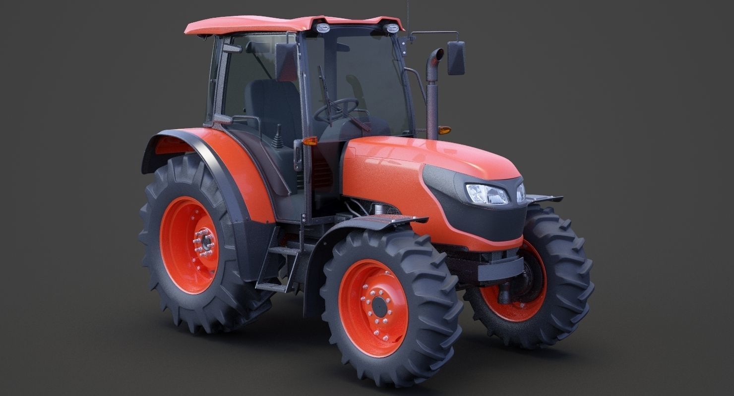 Generic Tractor 01 3D model_2