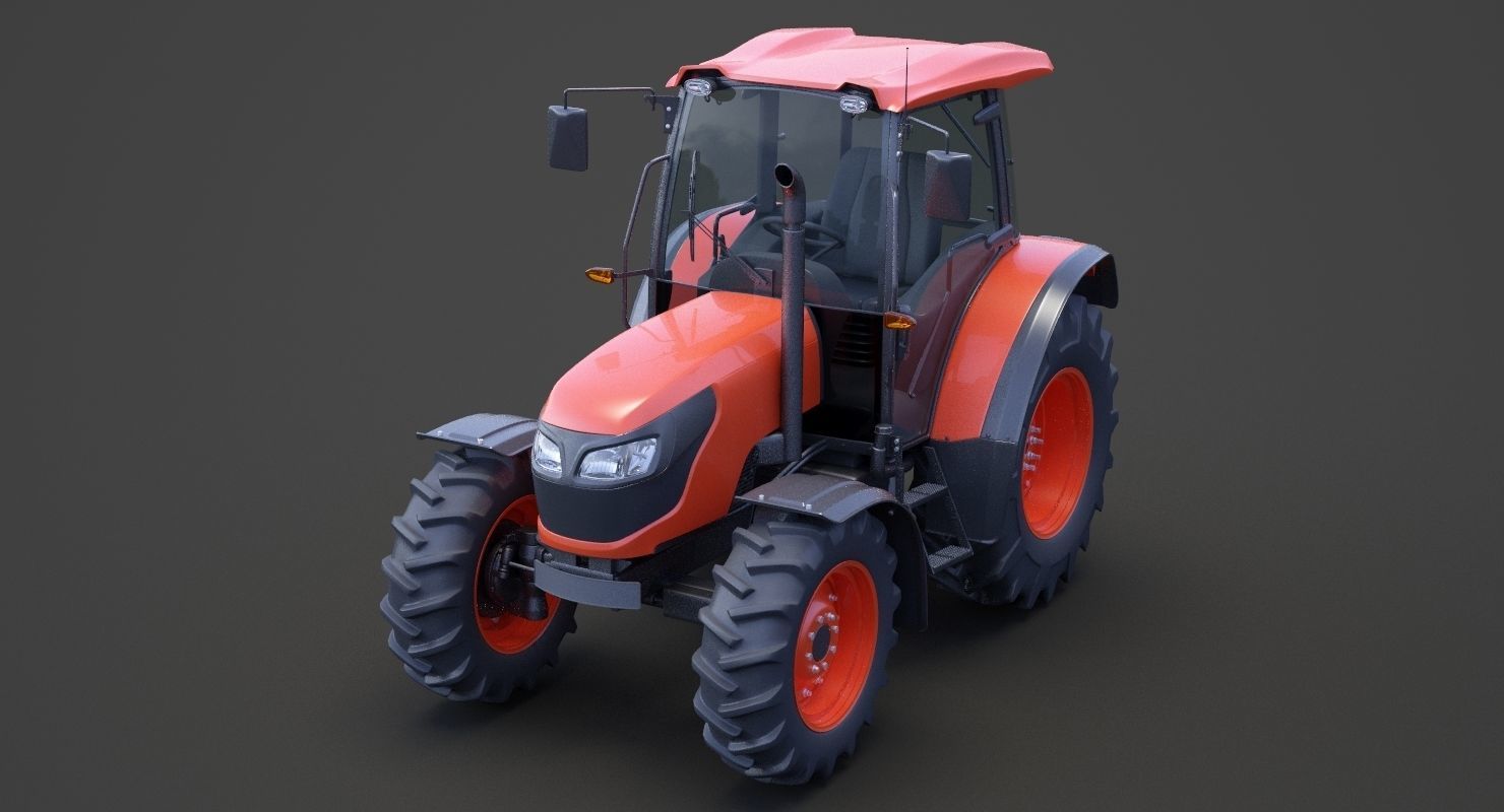 Generic Tractor 01 3D model_9