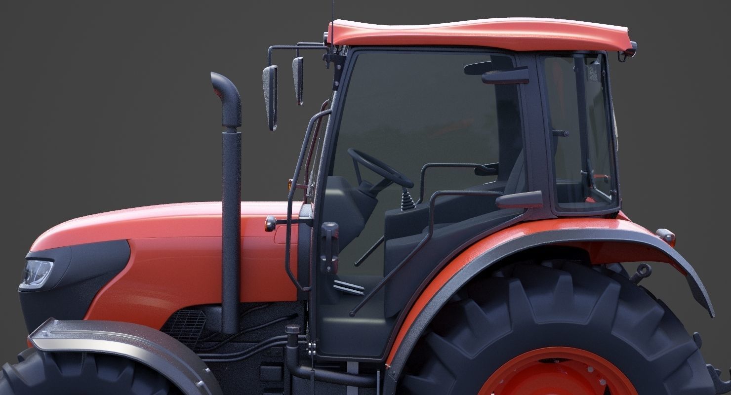 Generic Tractor 01 3D model_16