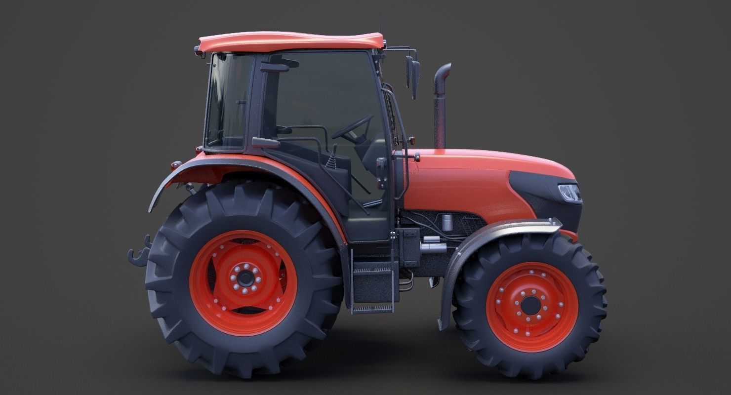 Generic Tractor 01 3D model_3