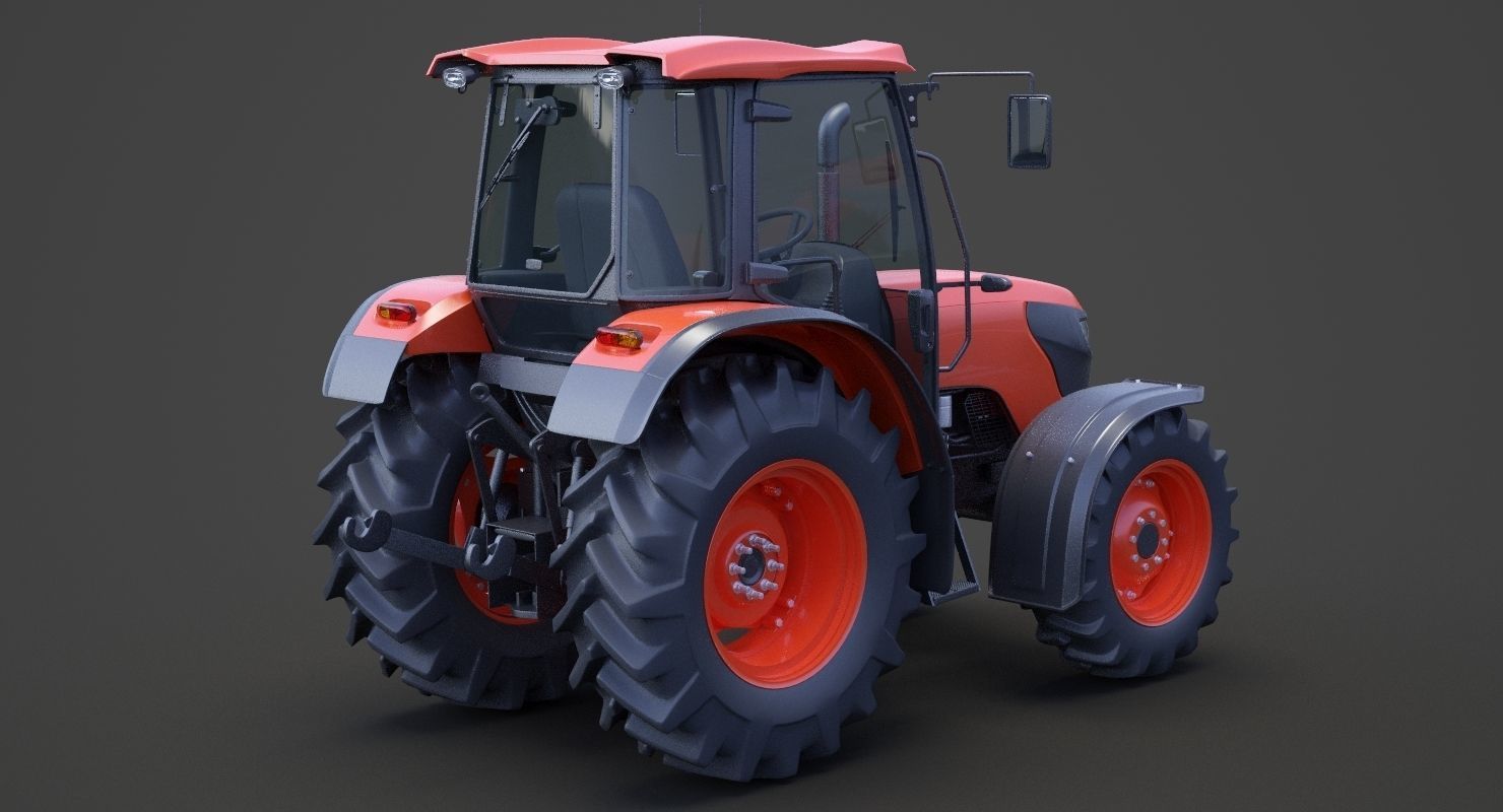 Generic Tractor 01 3D model_4