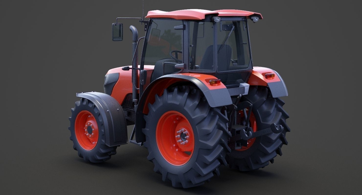 Generic Tractor 01 3D model_6