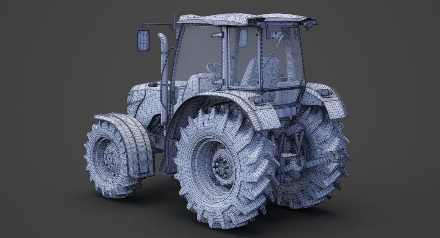 Generic Tractor 01 3D model_22