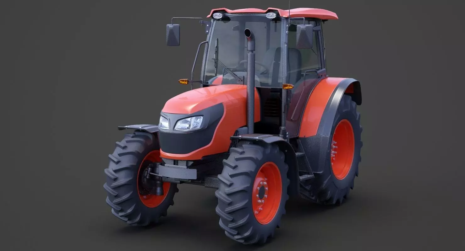 Generic Tractor 01 3D model_0