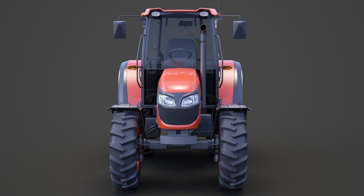 Generic Tractor 01 3D model_1