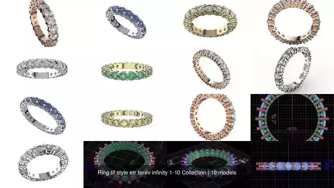 Ring tif style etr forev infinity 1-10 Collection