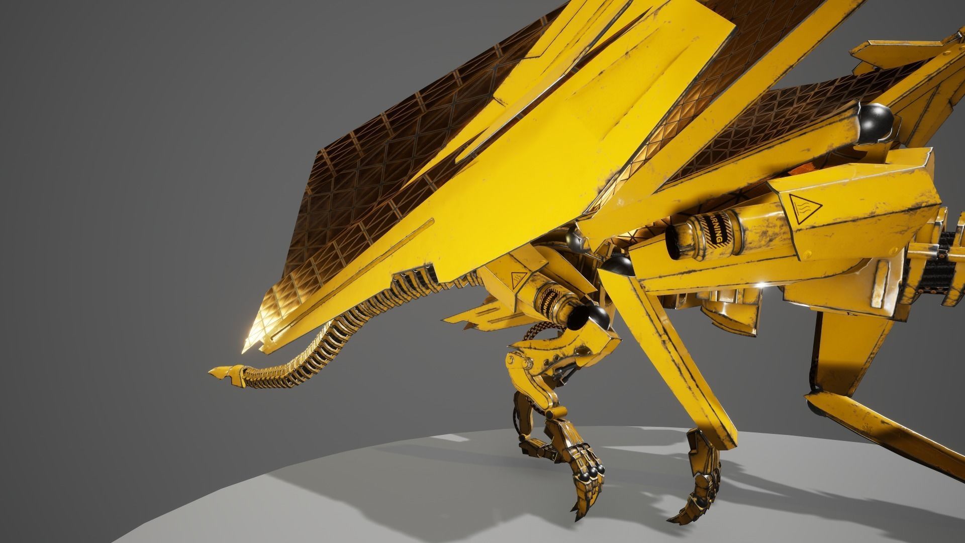 Dragon 7 UE4 Low-poly 3D model_3