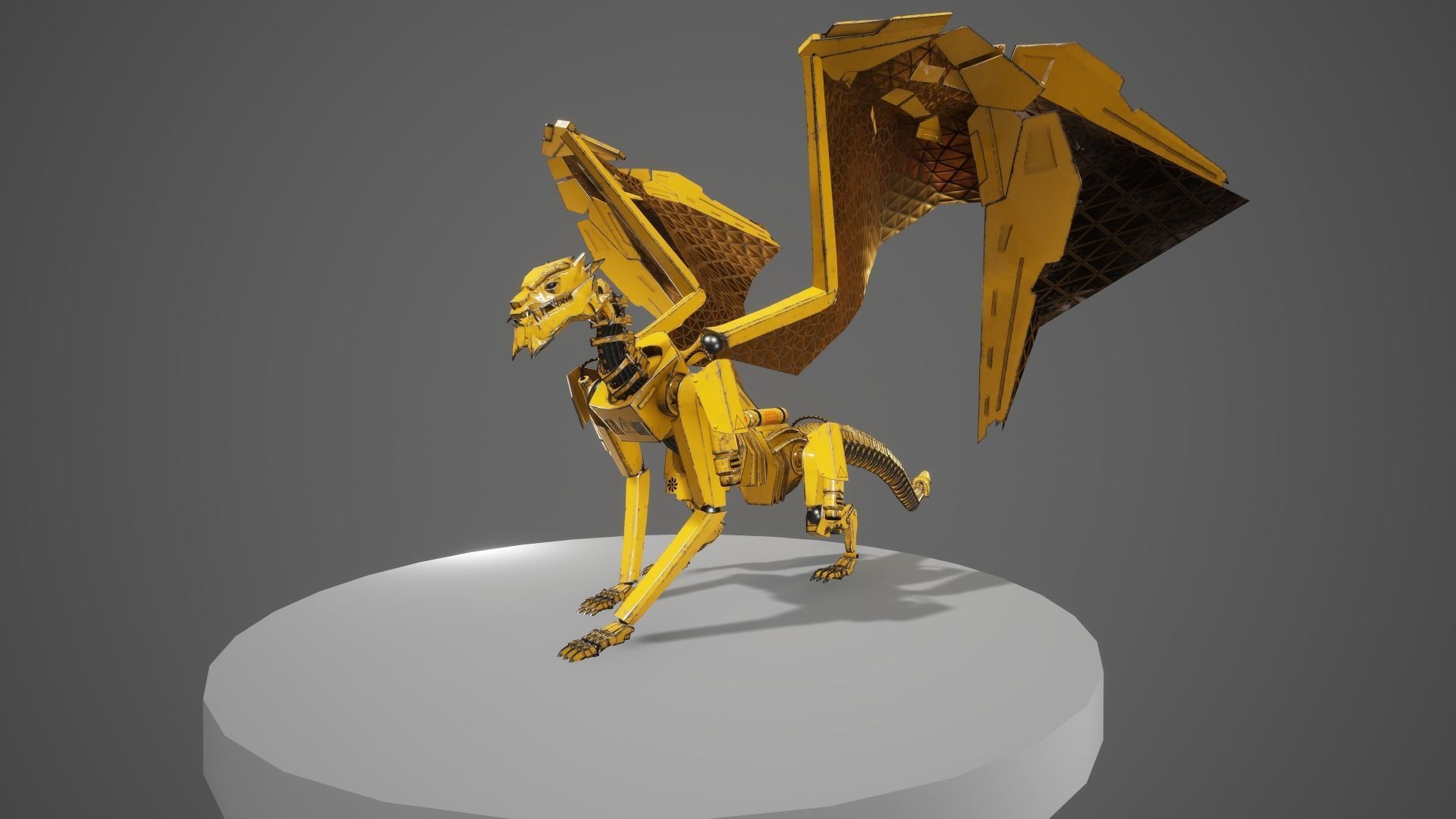 Dragon 7 UE4 Low-poly 3D model_9