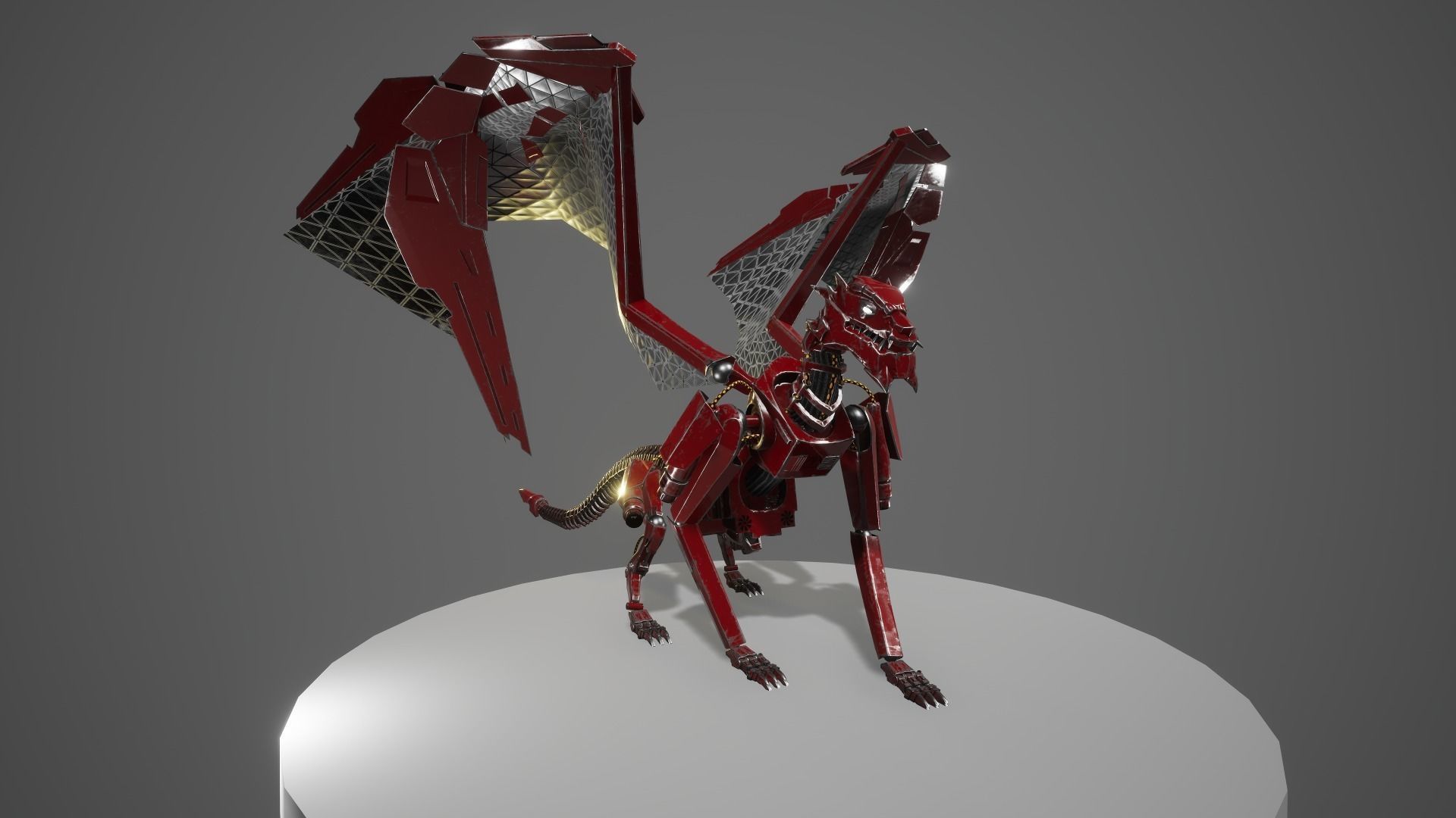 Dragon 7 UE4 Low-poly 3D model_12