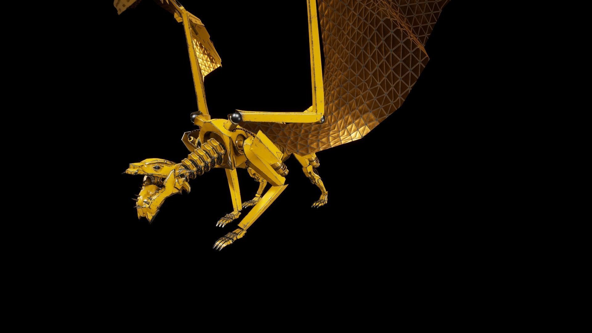 Dragon 7 UE4 Low-poly 3D model_17