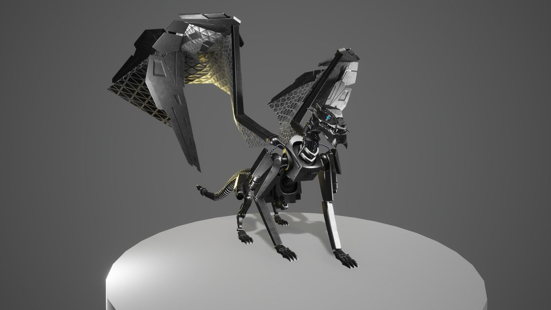 Dragon 7 UE4 Low-poly 3D model_11