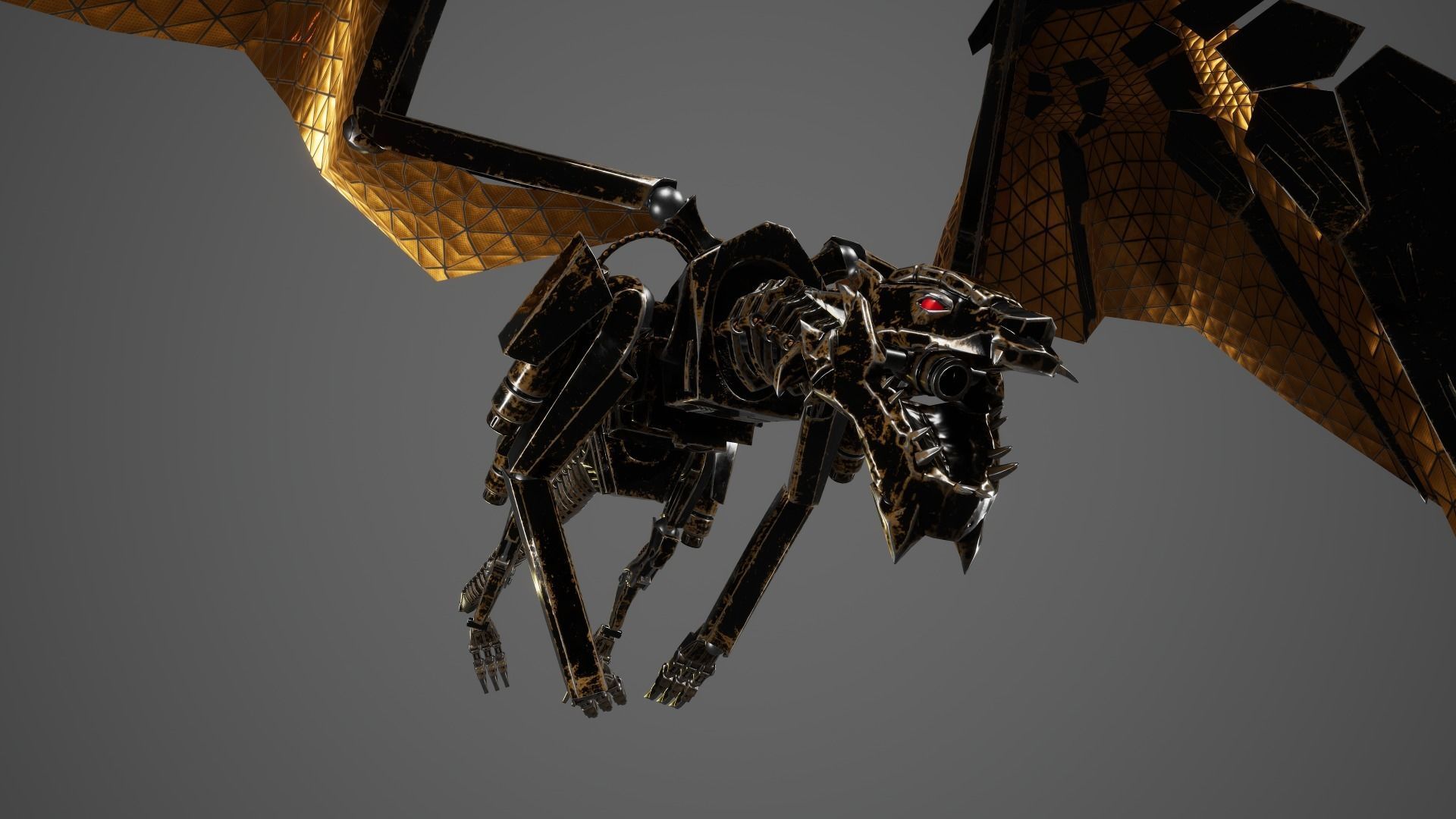 Dragon 7 UE4 Low-poly 3D model_16