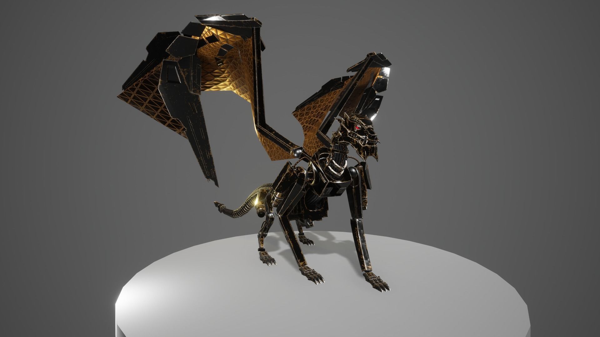 Dragon 7 UE4 Low-poly 3D model_10