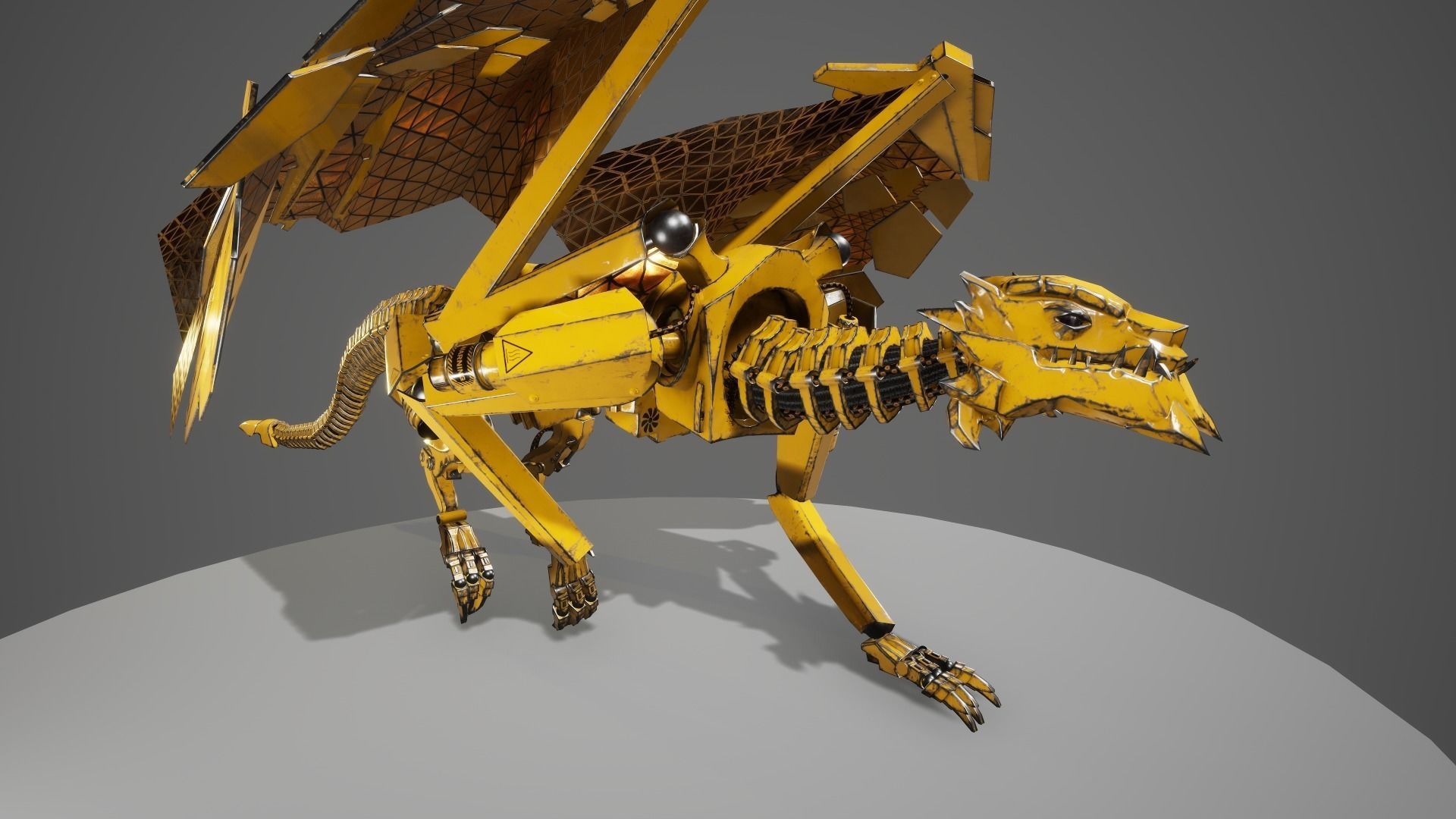 Dragon 7 UE4 Low-poly 3D model_2