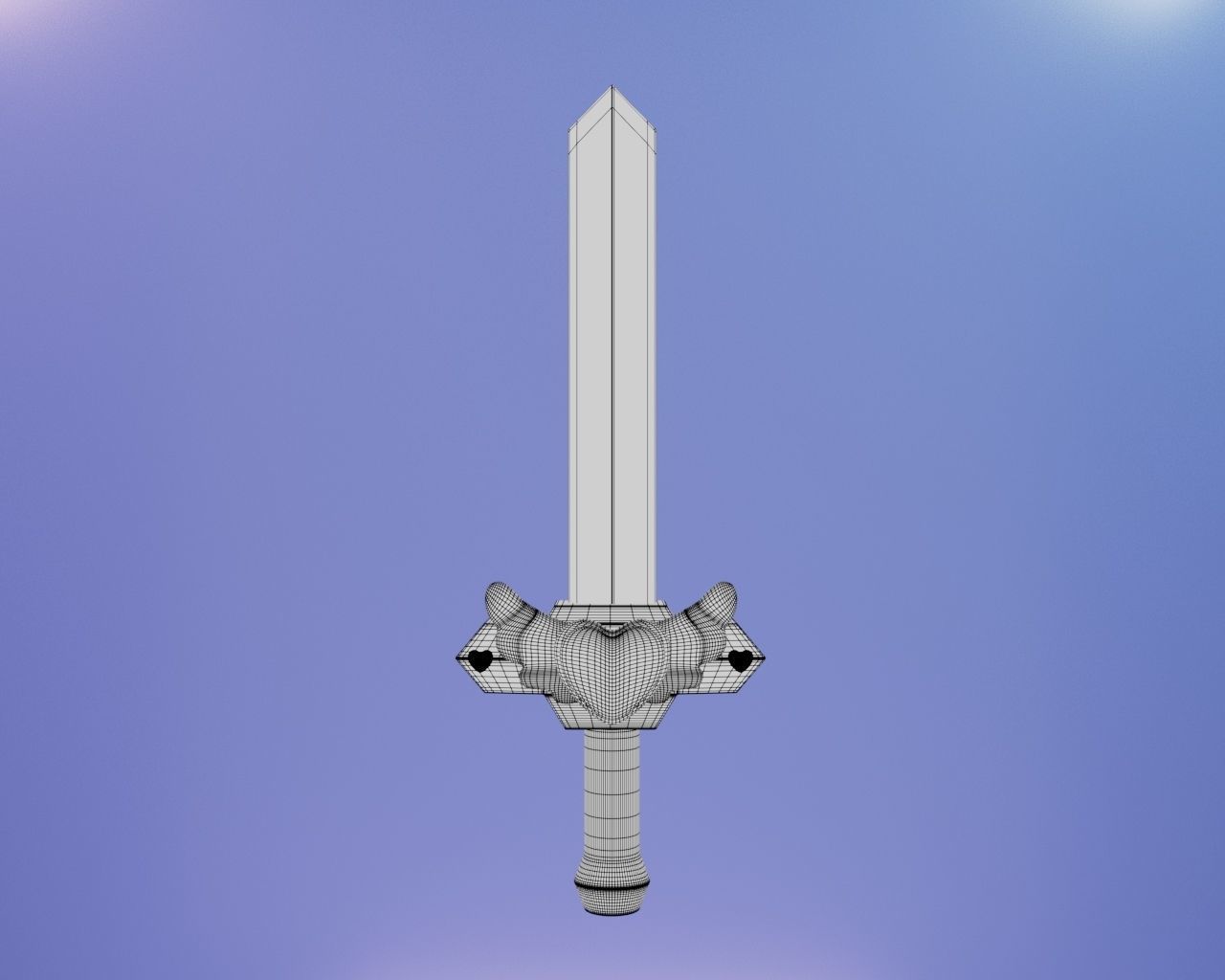 HEART SWORD 3D model_1