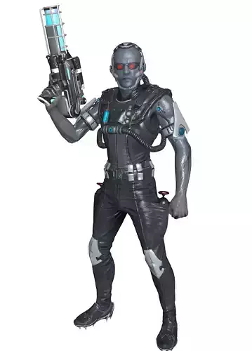 Mr Freeze Low-poly 3D model
