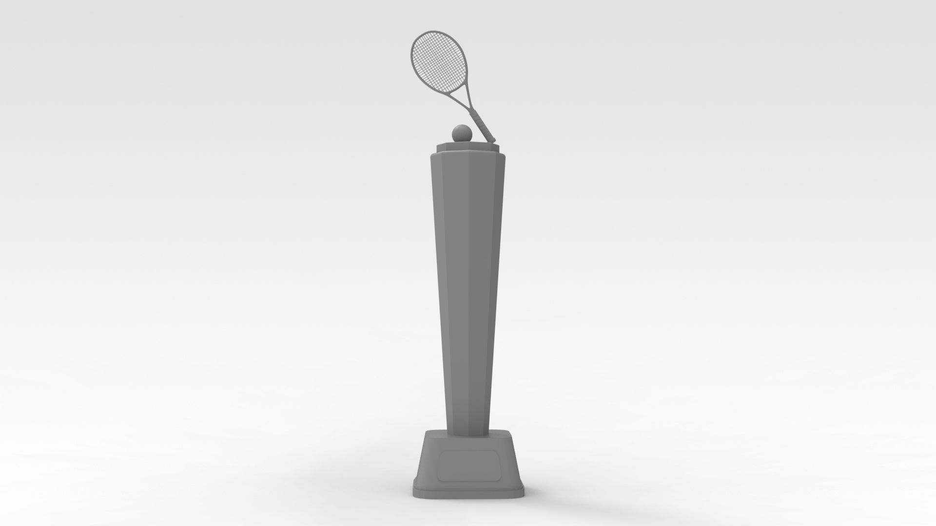 Tennis Trophy 3D model_7