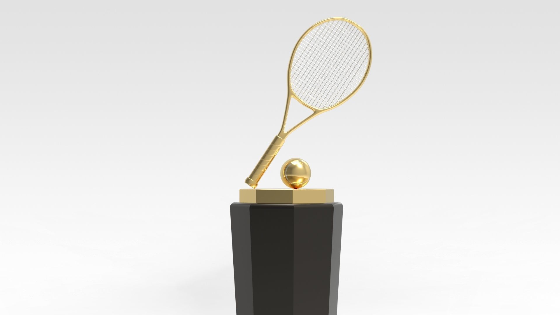 Tennis Trophy 3D model_3