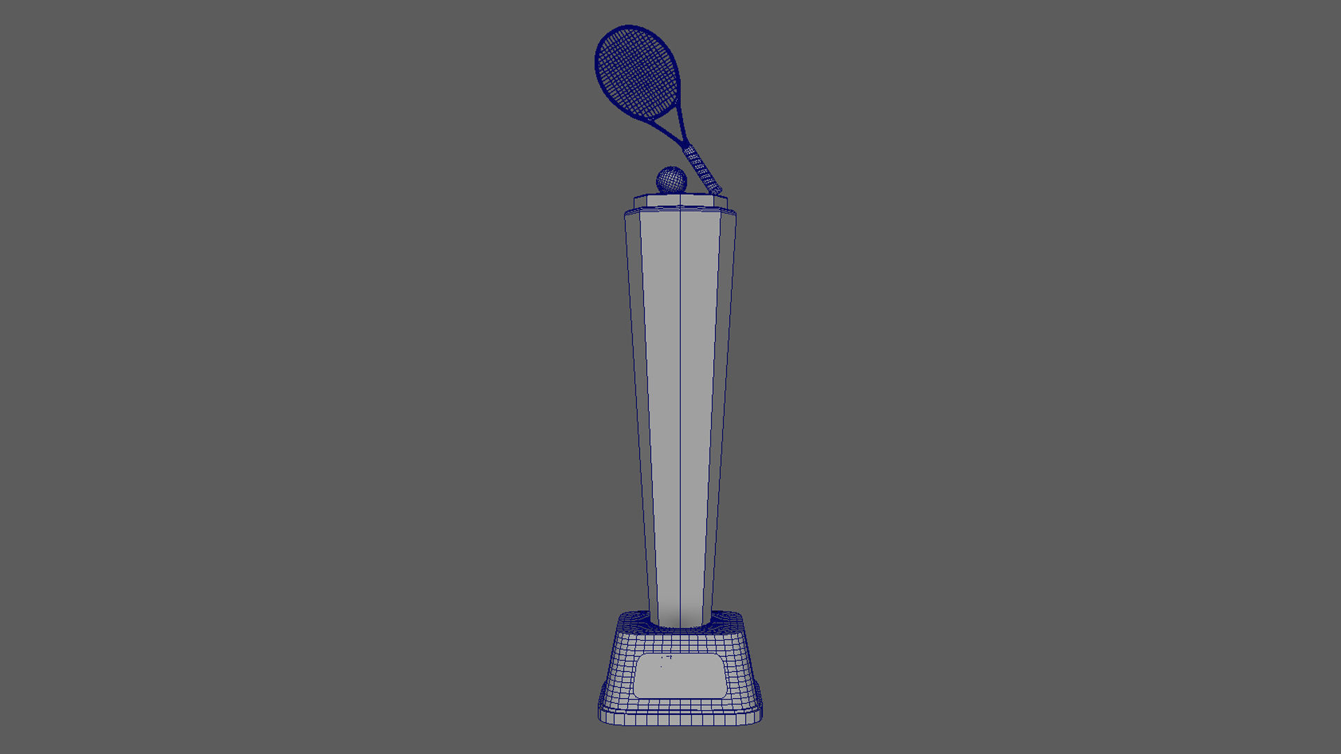 Tennis Trophy 3D model_8