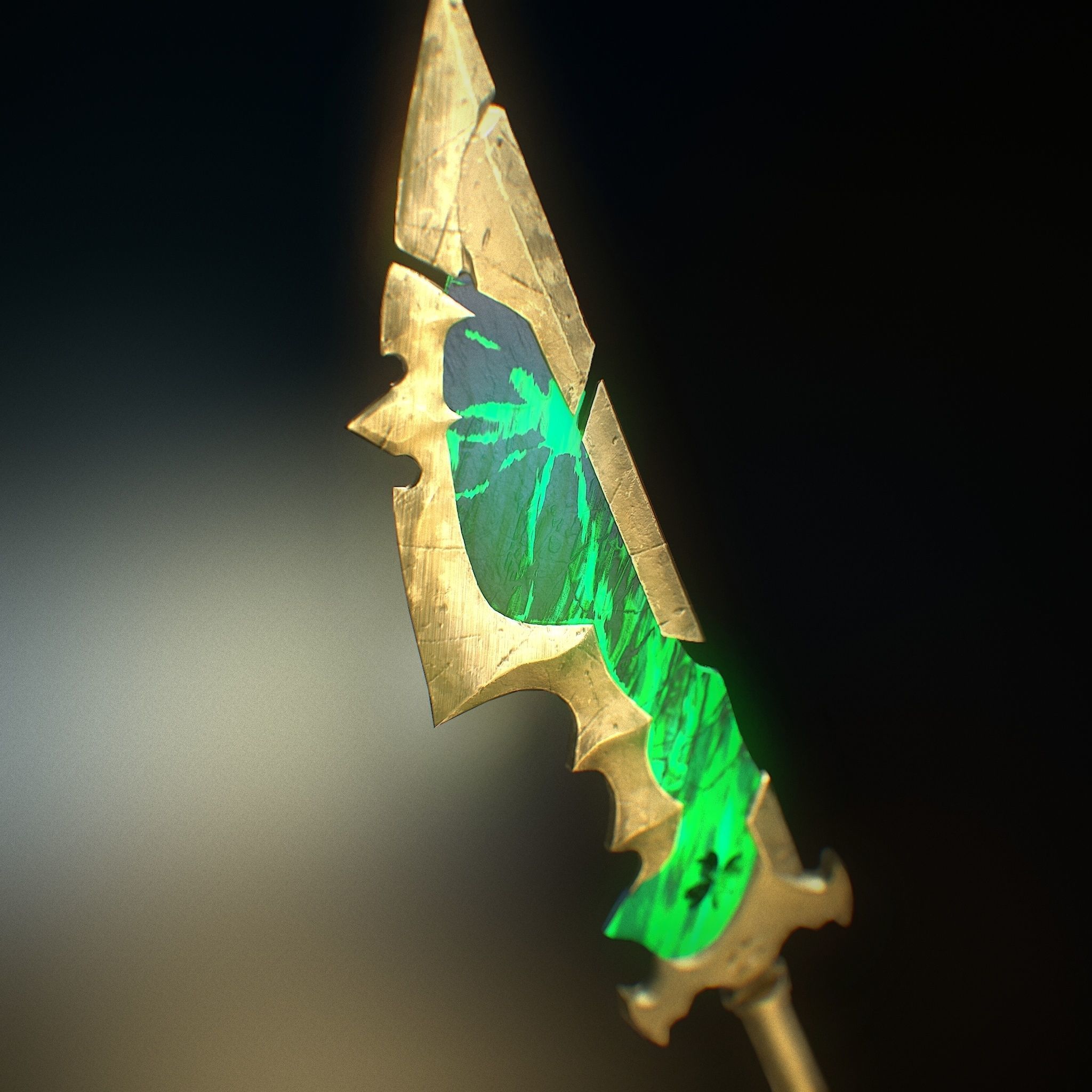 Lava Sword - Low Poly Game Asset - Substance file included Low-poly 3D model_2