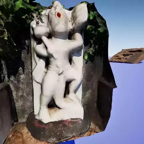 White Marble Hanuman Wall Sculpture 3d Model