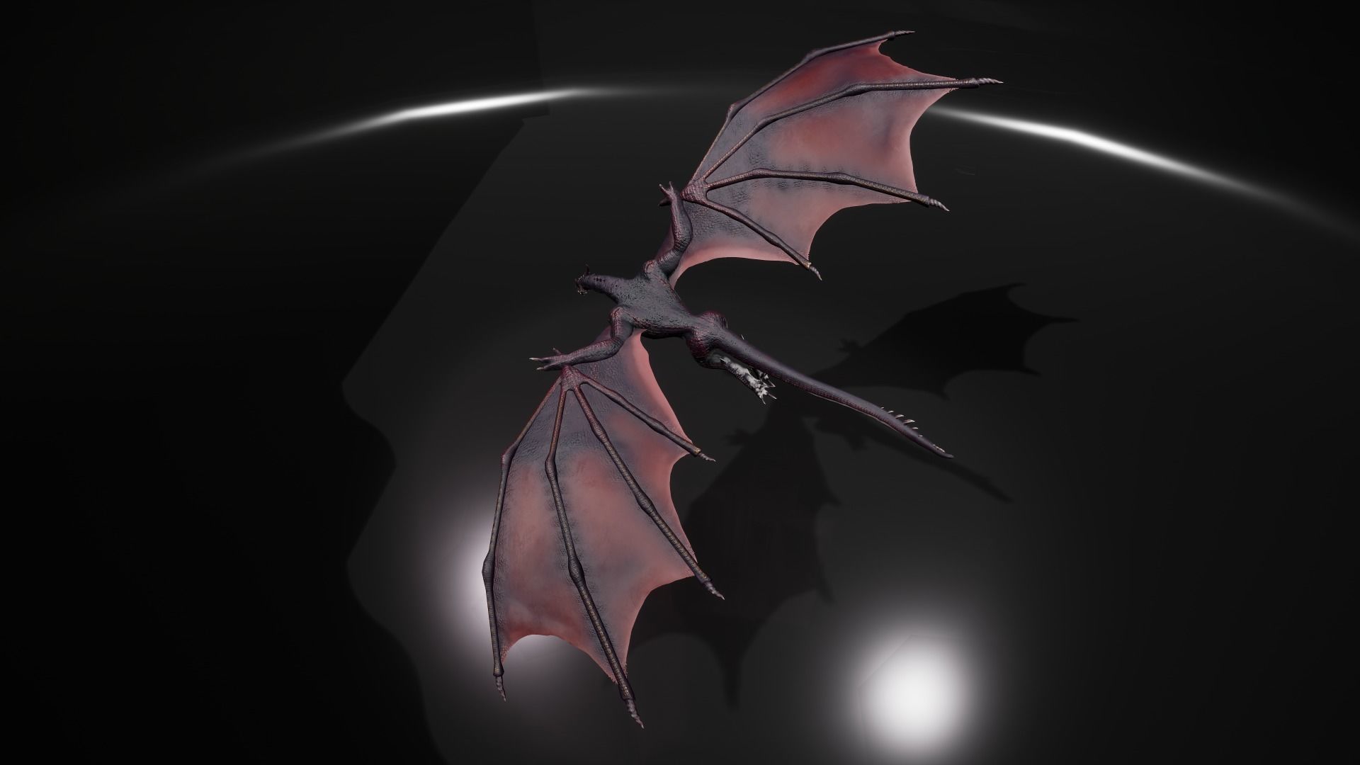 Dragon 8 Wyvern UE4 and Unity Low-poly 3D model_9